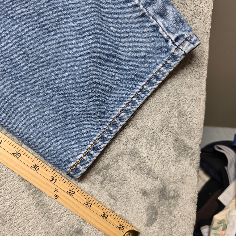 Levis 550 Relaxed Fit Jeans Mens 44x32 Medium Wash Blue Denim Tapered Leg 00550 - Picture 11 of 12